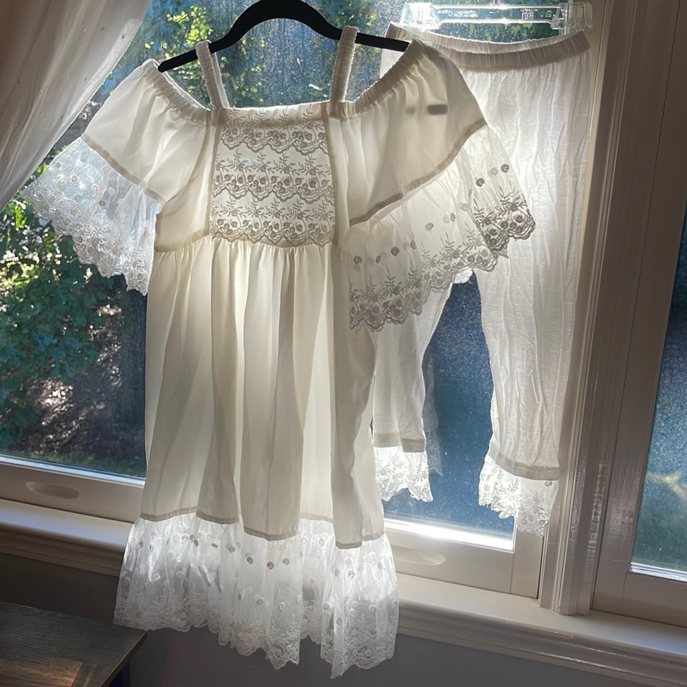 trish scully dress top w/pant size 10